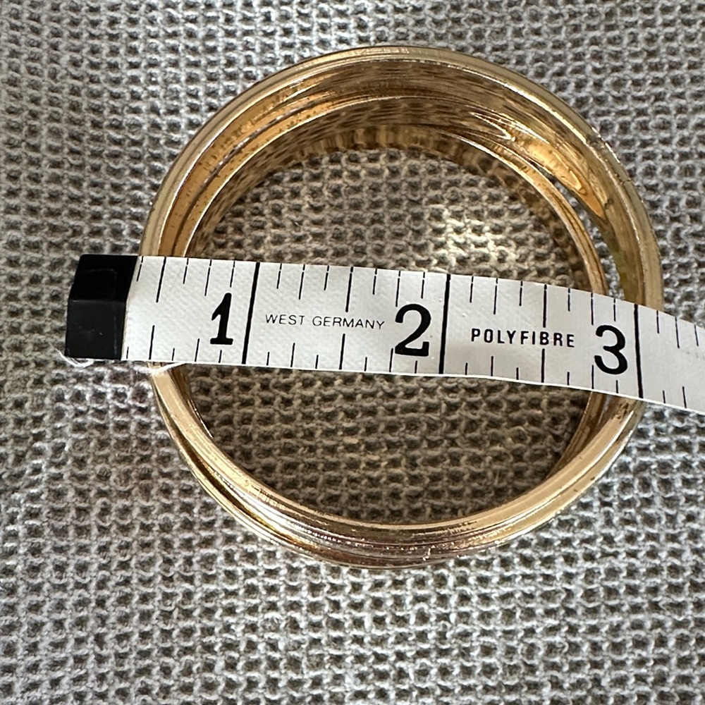 Colorful Gold-Tone Bangle Set - Picture 9 of 9